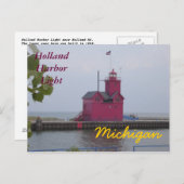 オランダ港ライト郵便はがき ポストカード (正面/裏面)