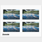 オランダ湖景勝地イーガン 長方形シール (シート)