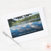 オランダ湖景勝地イーガン 長方形シール (封筒)