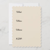 オランダ牧羊犬の絵 - かわいいオリジナル犬アート 招待状 (裏面)