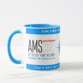 オランダ王国アムステルダム上品 マグカップ (左)