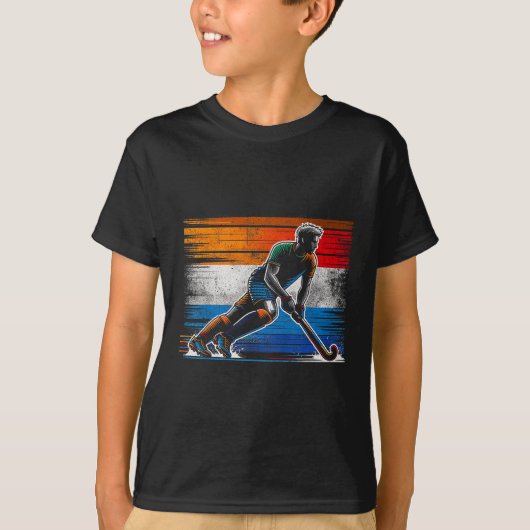 オランダ男子フィールドホッケー オランダ国旗 ホラント Tシャツ (正面)