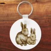オランダ矮星：うさぎ キーホルダー (正面)