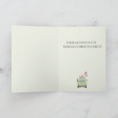 オランダ結婚おめでとうフィアット500 カード (内部)