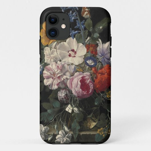 オランダ絵を描の花瓶ヴィンテージムーディフローラ Case-Mate iPhoneケース (裏面)