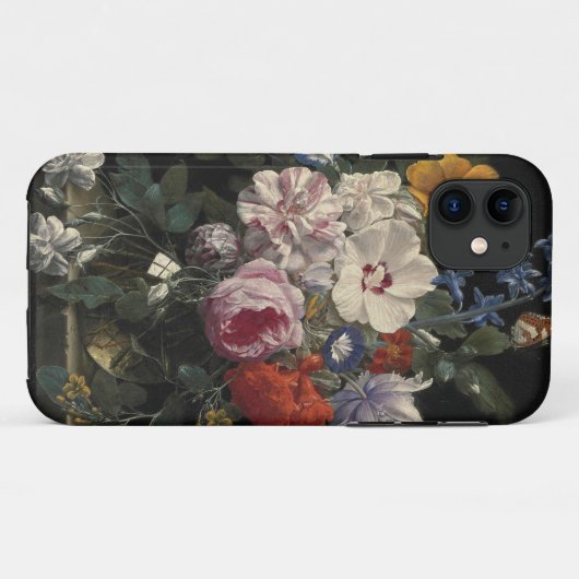 オランダ絵を描の花瓶ヴィンテージムーディフローラ Case-Mate iPhoneケース (裏面(横))