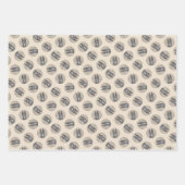 オランダ絵を描シェパードのかわいいオリジナルペットドッグアート ラッピングペーパーシート (正面)