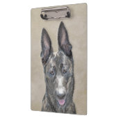 オランダ絵画シェパード – かわいいオリジナルドッグアート クリップボード (左)