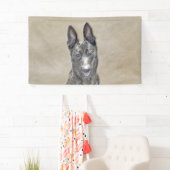 オランダ絵画シェパード – かわいいオリジナルドッグアート 横断幕 (インサイチュ)