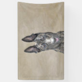 オランダ絵画シェパード – かわいいオリジナルドッグアート 横断幕 (縦)