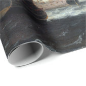 オランダ船が活気づく風に ラッピングペーパー (ロールコーナー)