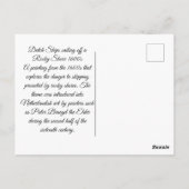 オランダ船1600年代 ポストカード (裏面)