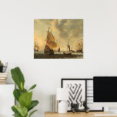 オランダ船 – Adriaensz Bellevoisファインアートポスター ポスター (ホームオフィス)