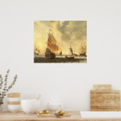 オランダ船 – Jacob Bellevoisファインアート ポスター (キッチン)