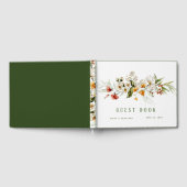 オランダ花模様結婚ズゲストブック ゲストブック (全面)