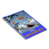 オランダ蝶お客様。文字手帳 ノートブック (右側)