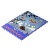 オランダ蝶お客様。文字手帳 ノートブック (左側)