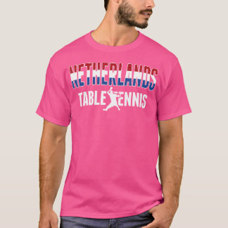 オランダ誇りを持ったズテーブルテニスラバーズジャージーオランダ Tシャツ