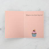 オランダ誕生日フルーツカップケーキ カード (内部)