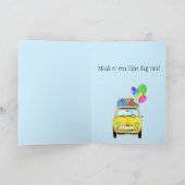 オランダ誕生日レトロFiat 500カード カード (内部)
