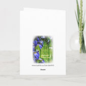 オランダ語および英語のありがとう サンキューカード (裏面)