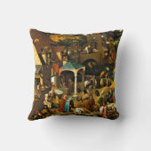 オランダ語の箴言–1559ピエテル・ブルーゲル・エルダー クッション (裏面)