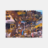 オランダ語の諺、ピエテル・ブルーゲル フリースブランケット (正面(横))