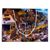 オランダ語の諺、ピエテル・ブルーゲル ラージペーパーバッグ (裏面)