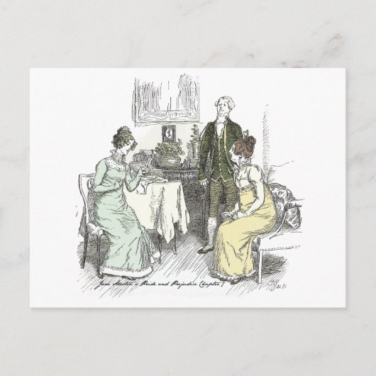 オランダ語ノート – Jane Austenプライド&偏見 ポストカード (正面)