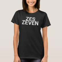 オランダ語Tシャツ ゼス・ゼーヴェン オランダ人向けおもしろTシャツ