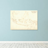 オランダ諸島のインディアン財産 キャンバスプリント (インサイチュ (ウッドフロア))