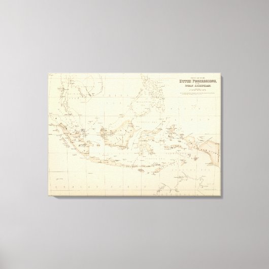 オランダ諸島のインディアン財産 キャンバスプリント (正面)