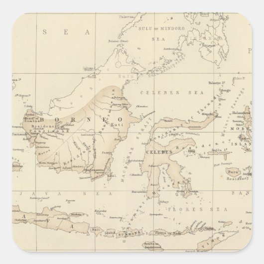 オランダ諸島のインディアン財産 スクエアシール (正面)