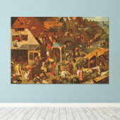 オランダ諺(オランダ語の諺) (1559) キャンバスプリント (インサイチュ (ウッドフロア))