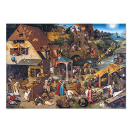 オランダ諺 | Pieter Bruegel長老 | フォトプリント