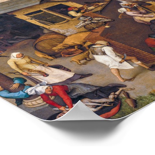 オランダ諺 | Pieter Bruegel長老 | ポスター (角)