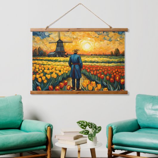 オランダ農家 吊り下げ型タペストリー (リビング)