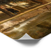 オランダ運河 – Jan van der Heydenファインアート ポスター (角)