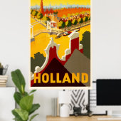 オランダ運河 | Vintage Travelポスター ポスター (ホームオフィス)