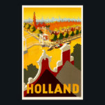 オランダ運河 | Vintage Travelポスター ポスター<br><div class="desc">オランダへの観光を促進するオリジナルヴィンテージ旅行ポスターの複製コピー。お好カスタマイズみに合わせたポスターサイ縁どズ、質感、フレームをお願い。</div>