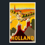 オランダ運河 | Vintage Travelポスター ポスター<br><div class="desc">オランダへの観光を促進するオリジナルヴィンテージ旅行ポスターの複製コピー。お好カスタマイズみに合わせたポスターサイ縁どズ、質感、フレームをお願い。</div>