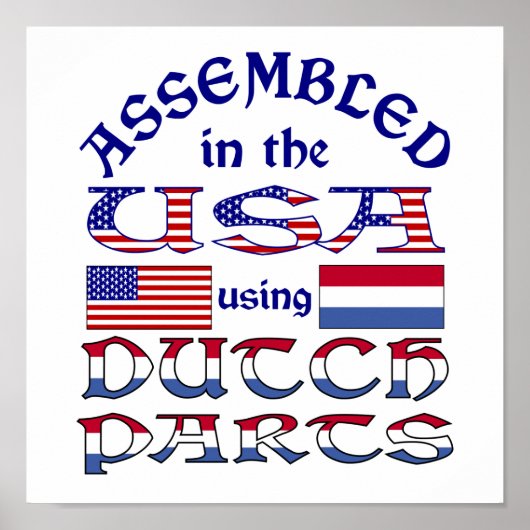 オランダ部品 ポスター (正面)