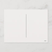 オランダ靴の赤いチューリップ付き引用文 シーズンポストカード (裏面)