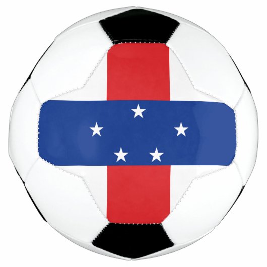 オランダ領アンティル旗 サッカーボール (正面)