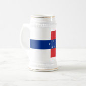 オランダ領アンティル旗 ビールジョッキ (正面左)