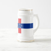 オランダ領アンティル旗 ビールジョッキ (正面右)