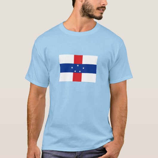 オランダ領アンティル旗 Tシャツ (正面)