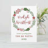 オランダ風のクリスマスカード、カスタム仕様 シーズンカード (スタンド正面)