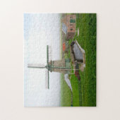 オランダ風光明媚な風景建物ウィンドミルジ ジグソーパズル (縦)