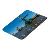 オランダ風車ビュー冷蔵庫用マグネット マグネット (左側)